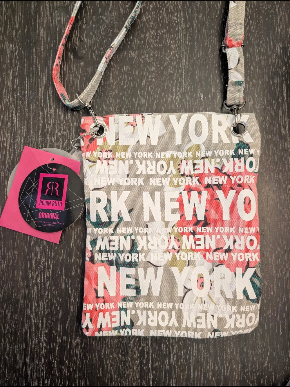 New York Floral Crossbody Bag